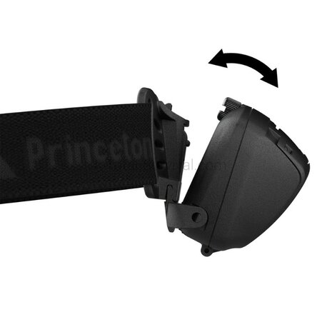 Princeton TEC Quad TAC MPLS tactische LED hoofdlamp 3-kleuren, zwart