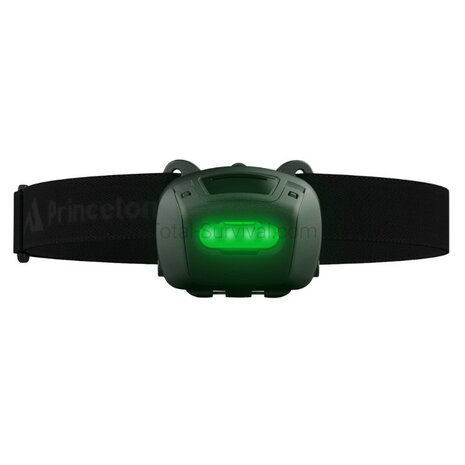 Princeton TEC Quad TAC MPLS tactische LED hoofdlamp 3-kleuren, zwart
