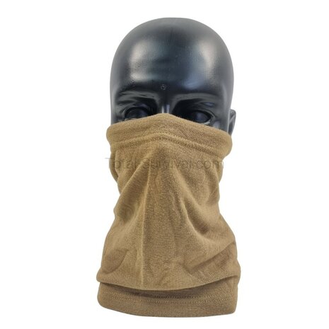 Sioen tactical fleece colsjaal, cold weather FR brandvertragend, Dark coyote