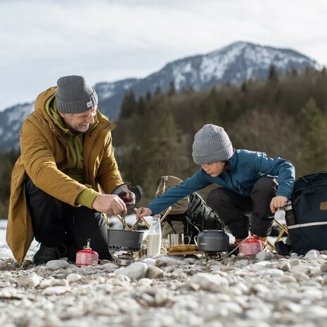 Primus EasyFuel II foldable gas stove with hose and piezo ignition
