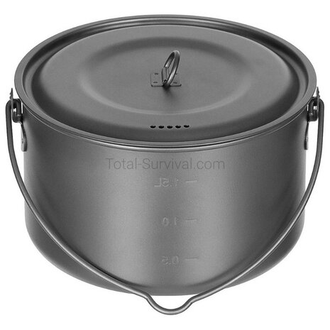 Fox Outdoor gro&szlig;er Titan-Topf (1,95 l) mit Deckel