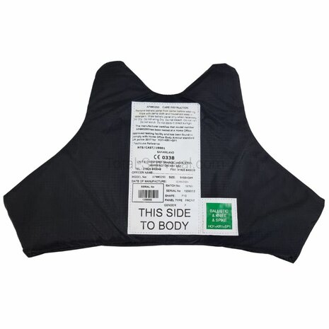 Safariland Hawk AP-0290 Protective Body Armour Insert set (Voor/Achter), kevlar HO1+KR1+SP1