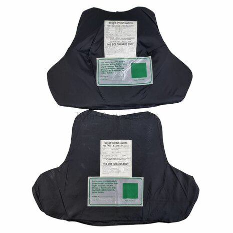 Meggitt Protective Body Armour Insert set (Voor/Achter), kevlar HG1A+KR2