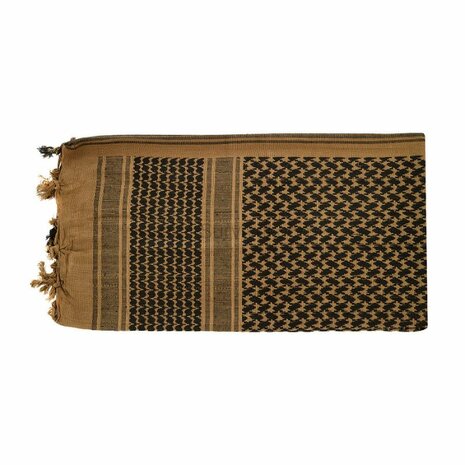 M-Tac Dense Shemagh / keffiyeh, coyote tan-zwart