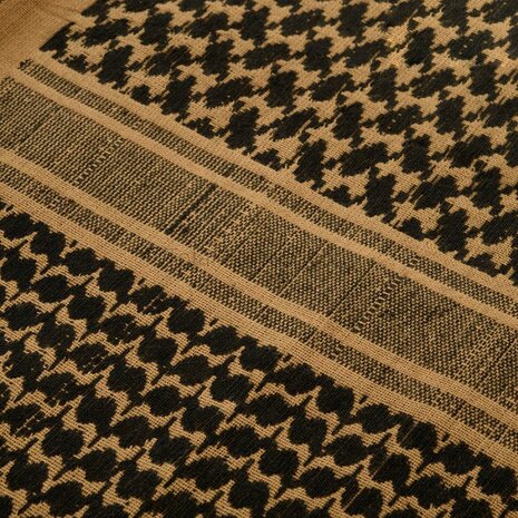 M-Tac Dense Shemagh / keffiyeh, coyote tan-zwart