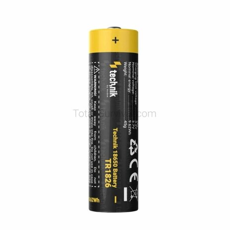 Technik TR1826 18650 2600 mAh 3.7V PCM high-drain li-ion oplaadbare batterij
