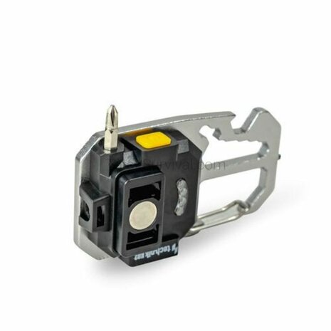 Technik K02 multifunctionele keychain clam pocket LED lamp 400lm COB