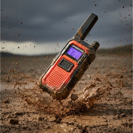 Dynascan Rugged IP67 professionelles Funkger&auml;t Set (2 St&uuml;ck), PMR-446