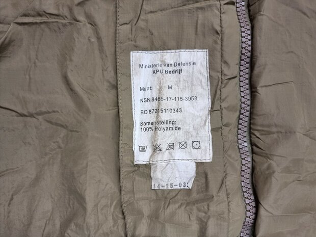 KL landmacht Mummy slaapzak 2-laagse vulling V2, 3 seizoenen, modulair, khaki