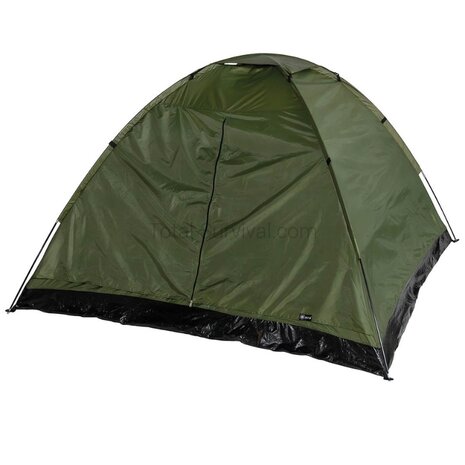 AB monodome tent with groundsheet, 3 persons, OD green