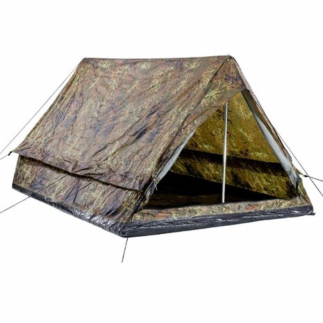 AB Minipack kompaktes 2-Personen-Trekkingzelt, Flecktarn