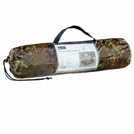 AB Minipack kompaktes 2-Personen-Trekkingzelt, Flecktarn