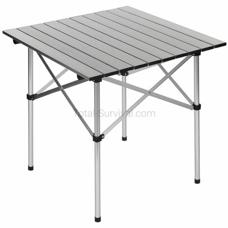 Fox Outdoor roll-up aluminum camping table with foldable frame
