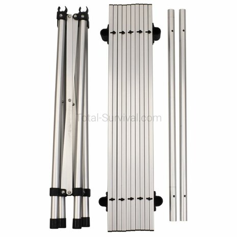 Fox Outdoor roll-up aluminum camping table with foldable frame