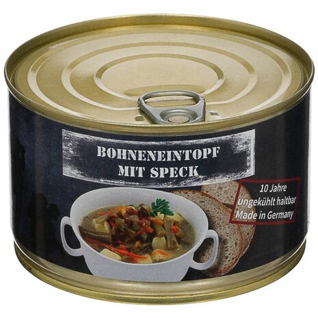 MFH canned bean stew with bacon, 400g, emergency food
