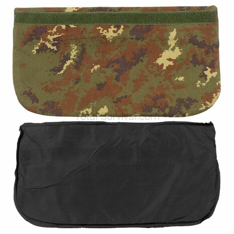 Italian NC4 ballistic body armor groin protection with Kevlar inserts, Vegetato camo