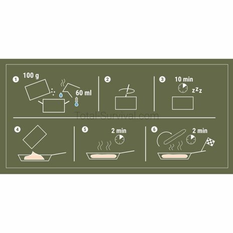 Convar field kitchen battlefield bread 100 grams