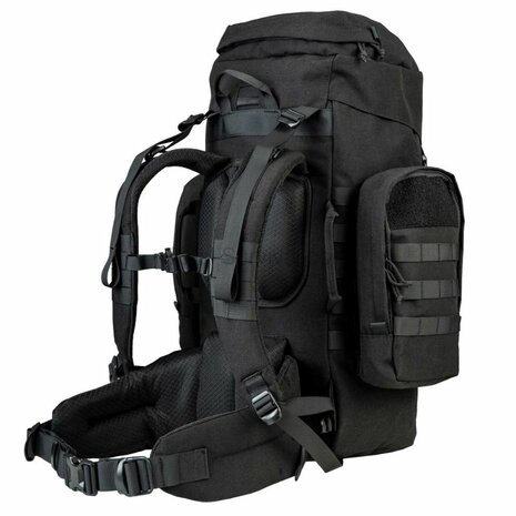 Highlander Pinnacle Bergrucksack mit Seitentaschen, 50 l, schwarz