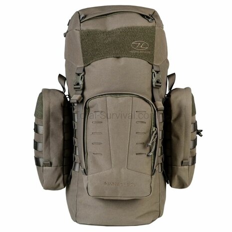 Highlander Pinnacle Bergrucksack mit Seitentaschen, 50 l, Ranger gr&uuml;n