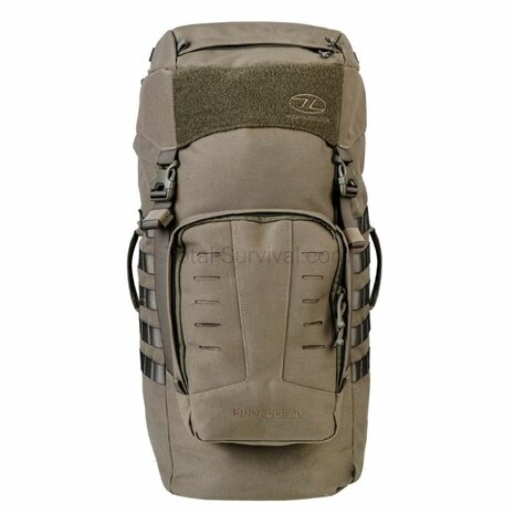 Highlander Pinnacle Bergrucksack mit Seitentaschen, 50 l, Ranger gr&uuml;n