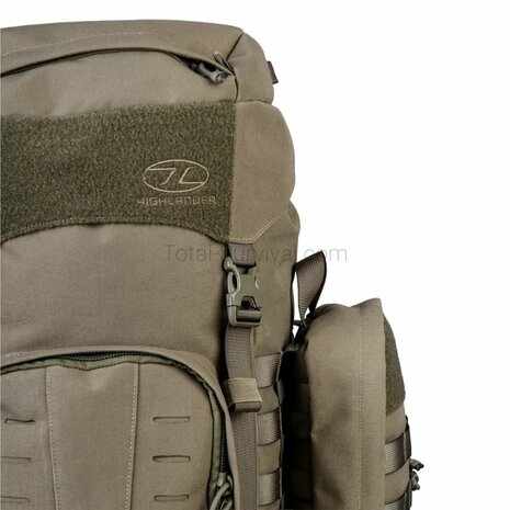 Highlander Pinnacle Bergrucksack mit Seitentaschen, 50 l, Ranger gr&uuml;n