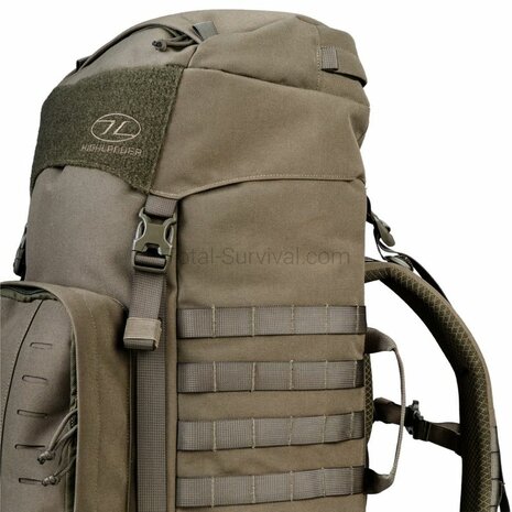 Highlander Pinnacle Bergrucksack mit Seitentaschen, 50 l, Ranger gr&uuml;n