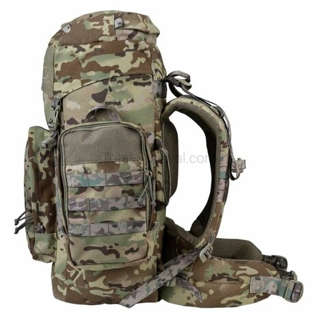 Highlander Pinnacle Bergrucksack mit Seitentaschen, 50 l, HMTC Multicam