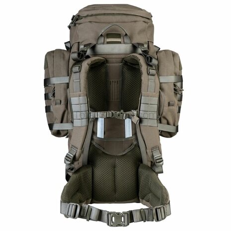 Highlander Pinnacle Bergrucksack mit Seitentaschen, 90 l, Ranger gr&uuml;n