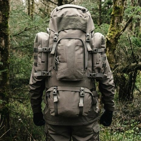 Highlander Pinnacle Bergrucksack mit Seitentaschen, 90 l, Ranger gr&uuml;n