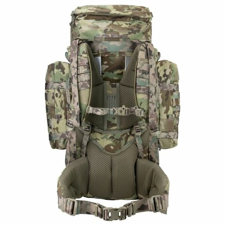 Highlander Pinnacle Bergrucksack mit Seitentaschen, 70 l, HMTC Multicam