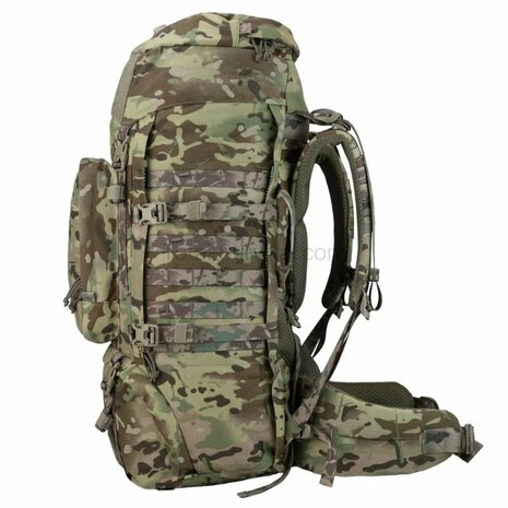 Highlander Pinnacle Bergrucksack mit Seitentaschen, 70 l, HMTC Multicam
