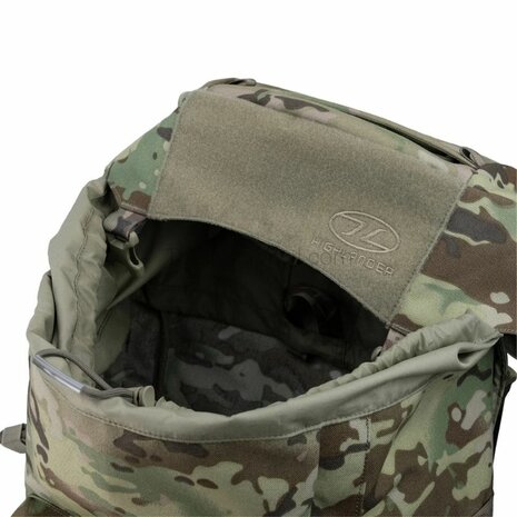 Highlander Pinnacle Bergrucksack mit Seitentaschen, 70 l, HMTC Multicam