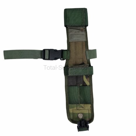 Korps mariniers beenholster voor mes of bajonet, Molle, Forest camo