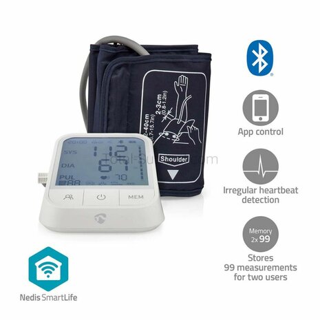 Nedis SmartLife Blood Pressure Monitor