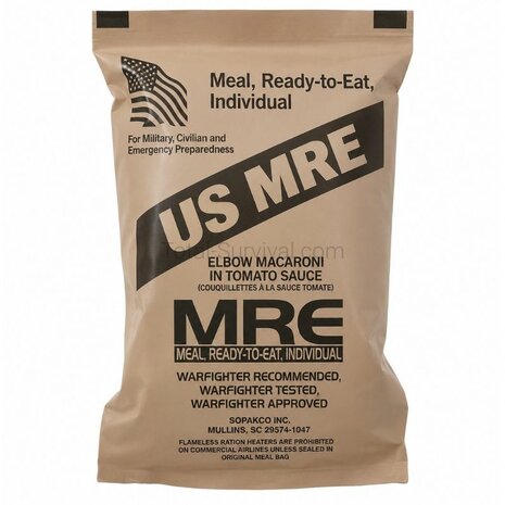 US MRE Meal-Ready-to-Eat Menu: 21 "Tuna, Chunk, Light, water packed, lemon pepper"