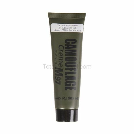 Mil-Tec NATO camo cream tube 30 gr Zwart