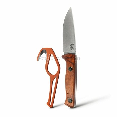Benchmade Fixed SlipRidge Bushcraft mes Wood Combo