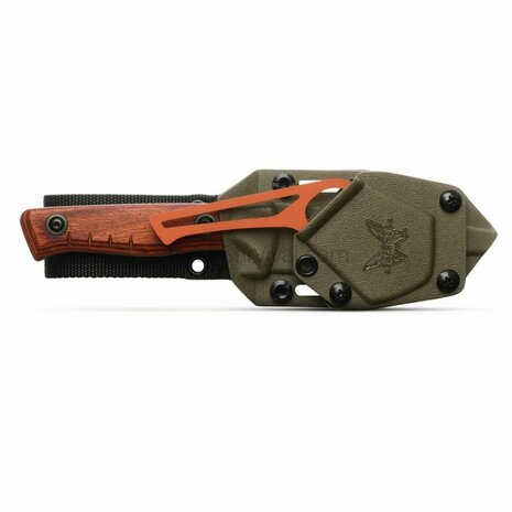Benchmade Fixed SlipRidge Bushcraft mes Wood Combo