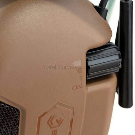 Earmor M300A actieve gehoorbescherming, EN352, Coyote tan