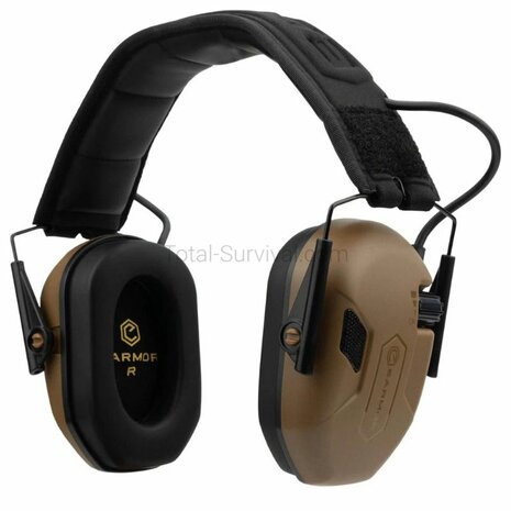 Earmor M300A actieve gehoorbescherming, EN352, Coyote tan