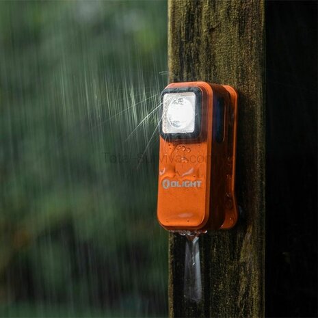 Olight Oclip mini accu LED zaklamp / werklamp, oranje