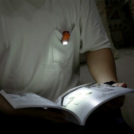 Olight Oclip mini accu LED zaklamp / werklamp, oranje