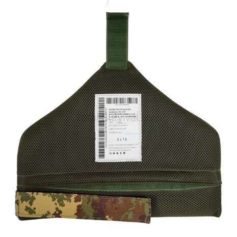 Italian NC4 ballistic upper arm protectors with inserts, Pair (left-right), Vegetato camo