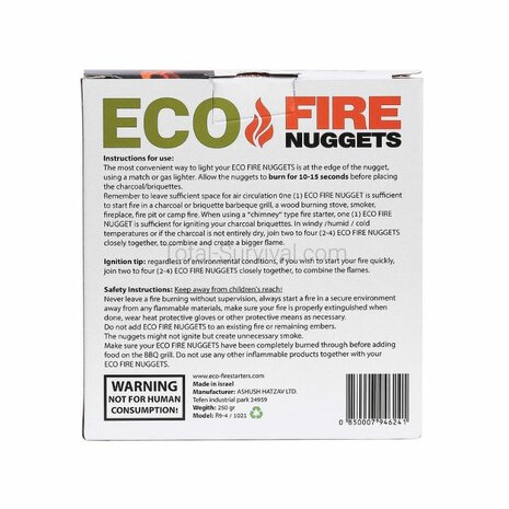 Eco Fire starter Nuggets 24 stuks