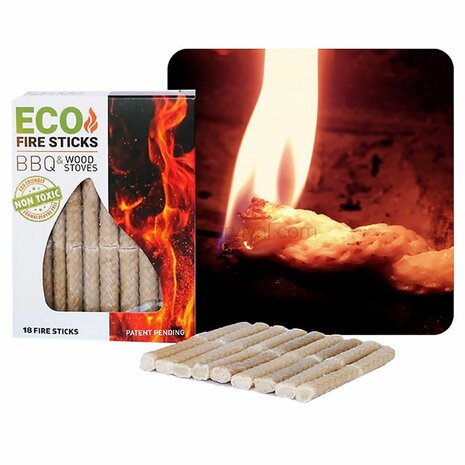 Eco Fire starter Sticks 18 stuks