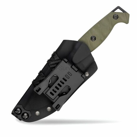 Mil-Tec Ridge veldmes G10 met Kydex multi mount schede, legergroen