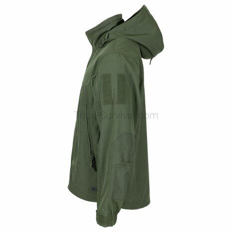 MFH Viper softshell jas ademend, wind- en waterdicht, legergroen