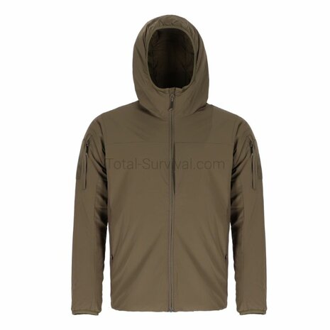 AB lichtgewicht isolatiejas Level 4 ECWCS met PrimaLoft&reg; met capuchon, RAL7013 Ranger groen