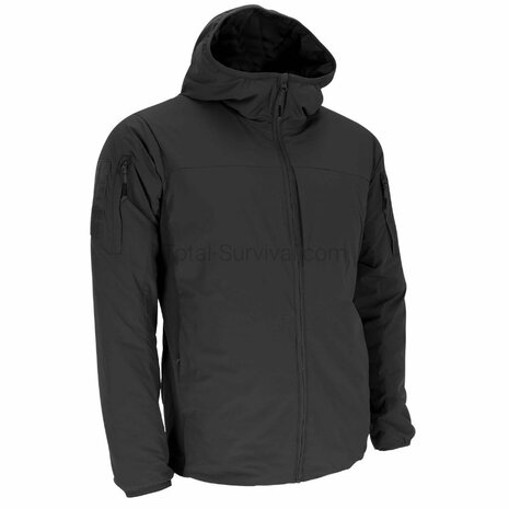 AB lichtgewicht isolatiejas Level 4 ECWCS met PrimaLoft&reg; met capuchon, Zwart