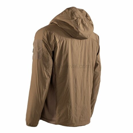 AB lichtgewicht isolatiejas Level 4 ECWCS met PrimaLoft&reg; met capuchon, Coyote tan
